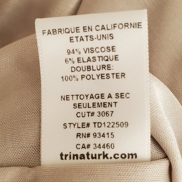 Trina Turk Ruched Sweetheart Halter Midi Dress | EUC | 6 | Blue Tan Multicolor - Picture 14 of 15